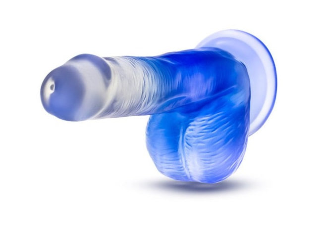 Blush Novelties B Yours Morning Dew 6" Dildo Stella Blue with Suction Cup