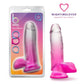 Blush Novelties B Yours Sugar Magnolia 7" Dildo Fuchsia with Suction Cup