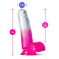 Blush Novelties B Yours Sugar Magnolia 7" Dildo Fuchsia with Suction Cup