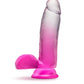 Blush Novelties B Yours Sugar Magnolia 7" Dildo Fuchsia with Suction Cup