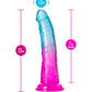 Blush Novelties B Yours Beautiful Sky 7" Dildo Sunset with Suction Cup