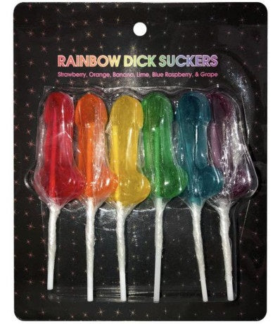 Kheper Games | Rainbow Dick Suckers 6 Pc