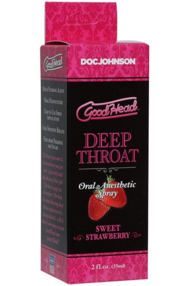 Doc Johnson GoodHead Deep Throat Spray Sweet Strawberry 59ml