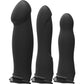 Doc Johnson Body Extension Be Ready 4 Pc Hollow Silicone Strap-On Set