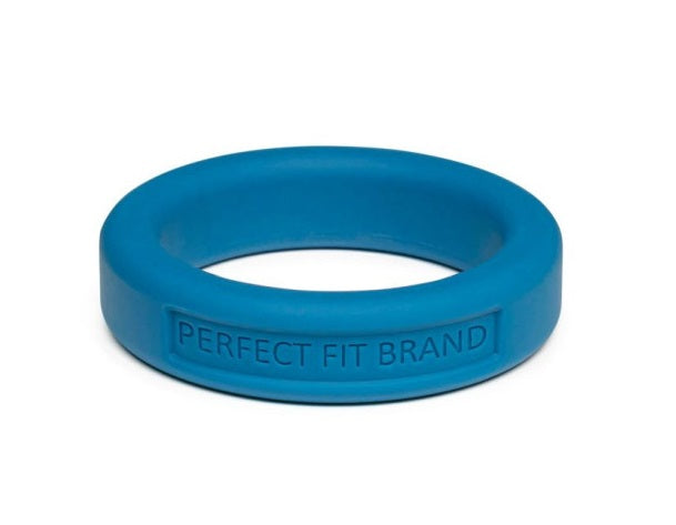 PerfectFit Classic Silicone Medium Stretch Penis Ring 44mm Blue