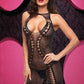 Lapdance Bling Bling Halter Mini Dress Black Size OS