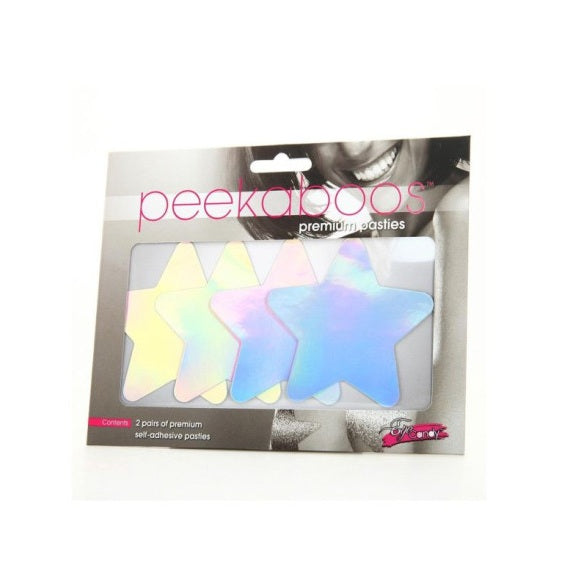 Peekaboo Pasties | Iridescent Stars Pasties