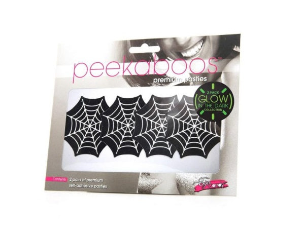 Peekaboo Pasties | Glow In The Dark Webs Pasties