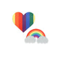 Peekaboo Pasties | Pride Glitter Rainbows and Hearts Pasties