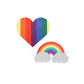 Peekaboo Pasties | Pride Glitter Rainbows and Hearts Pasties