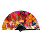 Neva Nude Butterfly Garden Blacklight Folding Fan