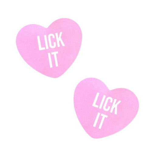 Neva Nude Lick It Love Heart Pasties