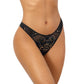 Axami Lingerie Floral Lace Thong BlackSize XS/S/M/L