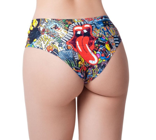 MeMeMe Lingerie Psychotropical Trash Thong Size S/M/L/XL