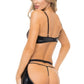 Rene Rofe Just Please Me 2 Pc Set Black Size S/M or M/L