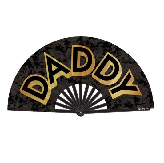 Wood Rocket Daddy Folding Fan