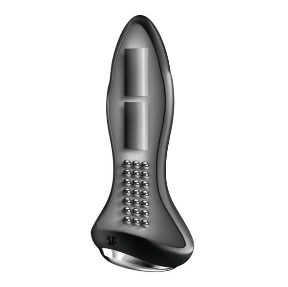 Satisfyer Rotator Plug 1+ Black - Rotating Anal Vibrator (App)