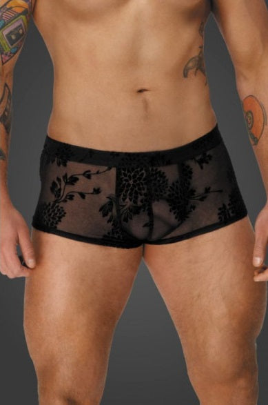Noir Flock Embroidery Short-Shorts Size S/M/L/XL