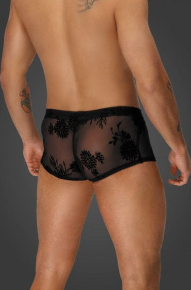 Noir Flock Embroidery Short-Shorts Size S/M/L/XL