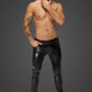 Noir Snake Wetlook Long Pants with Back Pockets Size S/M/L/XL