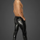 Noir Snake Wetlook Long Pants with Back Pockets Size S/M/L/XL