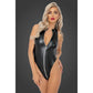 Noir Snake Power Wetlook Body with Front Zipper Size S/M/L/XL
