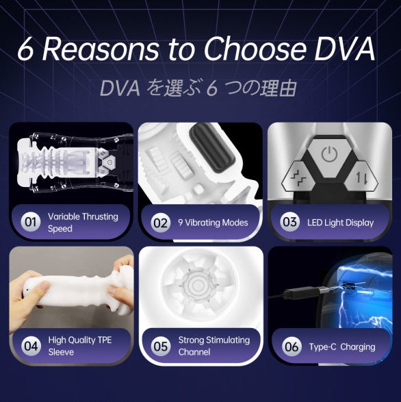 Drywell DVA Automatic USB Thrusting and Vibrating Masturbator