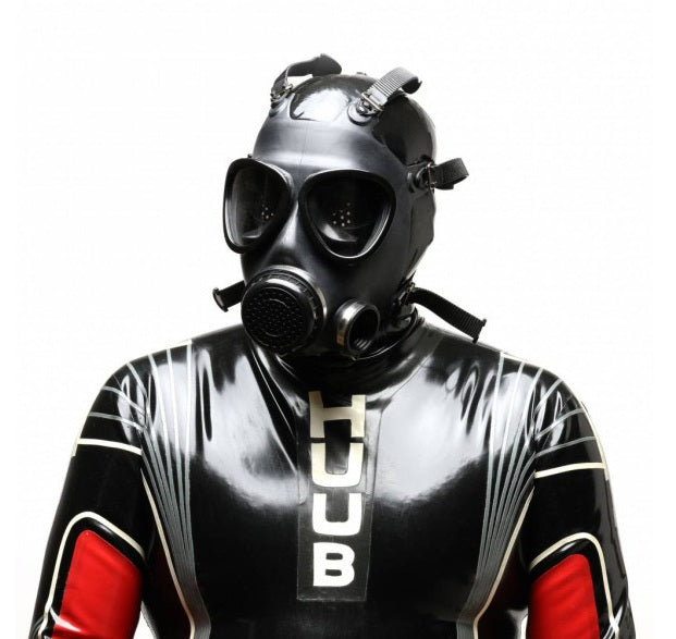 XTRM Military Adjustable Strap Rubber Gas Mask