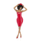 Mapale Nurse Costume Vinyl Red Size S/M/L/XL
