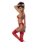 Mapale Red 3 Pc Set w/ Bralette, Garter Belt and Thong Size S/M or L/XL