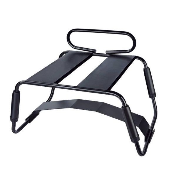 Daytona | Sex Chair Adjustable Height Black w Handle and Arch Bridge