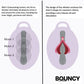 Bouncy Bliss Flow Inflatable Sit-On Massager Vibrating Pad