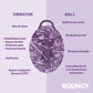 Bouncy Bliss Flow Inflatable Sit-On Massager Vibrating Pad