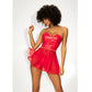 Mapale 2 Pc Red Vinyl Bustier and Thong Red Size S/M/L