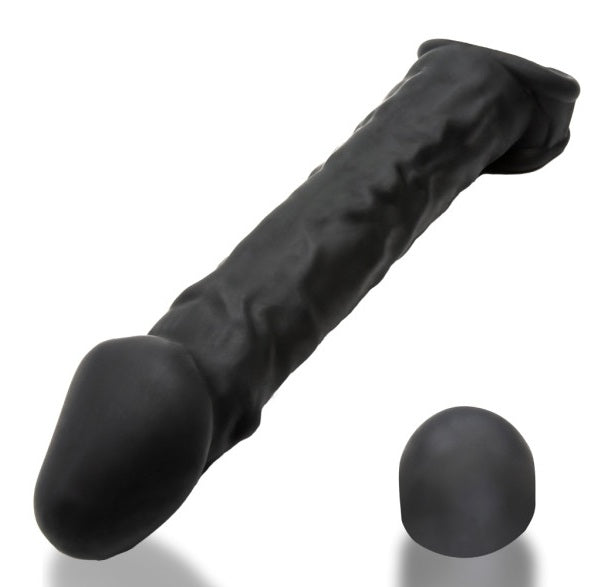OxBalls Muscle Ripped Inner Ribbed Velvet-Smooth Cocksheath Night