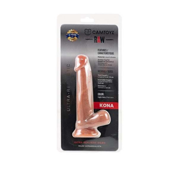 Camtoyz | RAW Ultra Realistic 19cm Silicone Dildo Kona