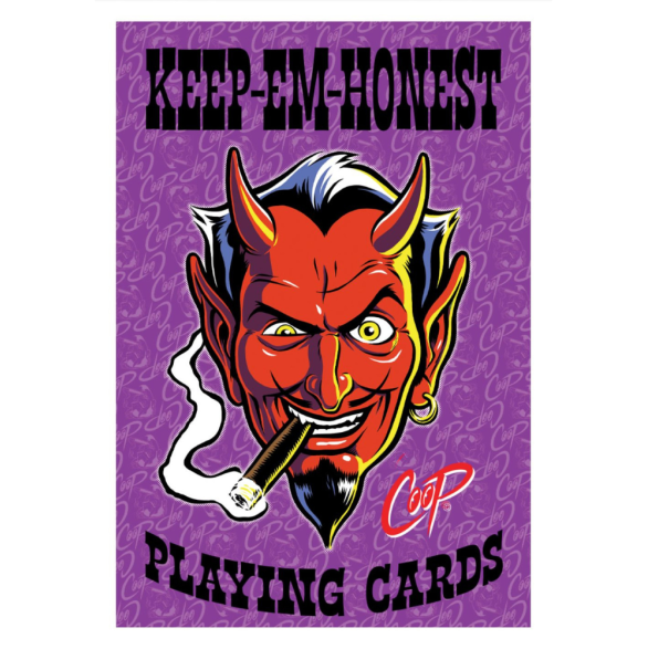 Wood Rocket | Keep em Honest Playing Cards