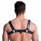 Sport Fucker | Vegan Bulldog Harness Black and Blue Size S/M or L/XL