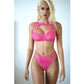 Killer Legs Tribal Mesh 2 Pc Set Fuchsia Size OS