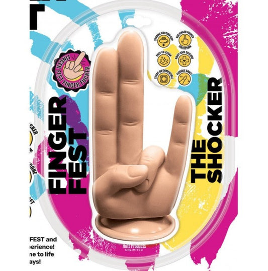 Hott Products | Finger Fest Dildo The Shocker Flesh