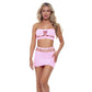 Pink Lipstick Net Worth Bandeau 2 Pc Set Pink Size OS