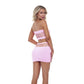 Pink Lipstick Net Worth Bandeau 2 Pc Set Pink Size OS