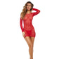 Rene Rofe Crochet Seduction Dress Red Size OS