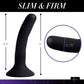 Strap U Black Silicone Strap-On Dildo Small