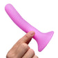 Strap U Pink Silicone Strap-On Dildo Small