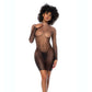 Mapale Lingerie Stretch Mesh Long Sleeved Dress w Thong Size S/M or L/XL