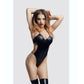 Glossy Reina Bodysuit Wetlook Black Size S/M/L/XL