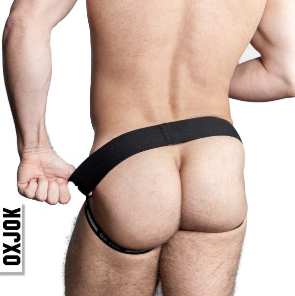 OxBalls Airmesh Swagger Jockstrap Tar Black Size S/M/L/XL
