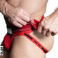 OxBalls Slingjock Upthrust Slider-Strap Jock Red Hot Size S/M/L/XL