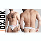 OxBalls Hunker Slider Strap Jock White Snow Size S/M/L/XL